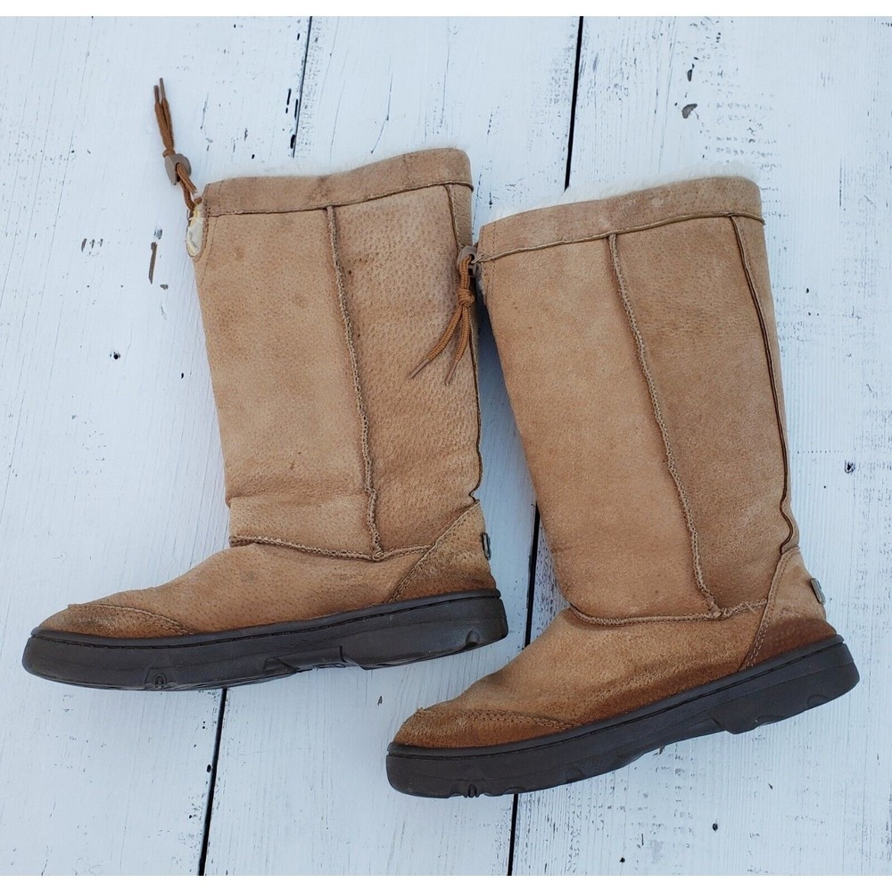 Skechers Boots Suede Brown Sherling Lined Women Size Eu